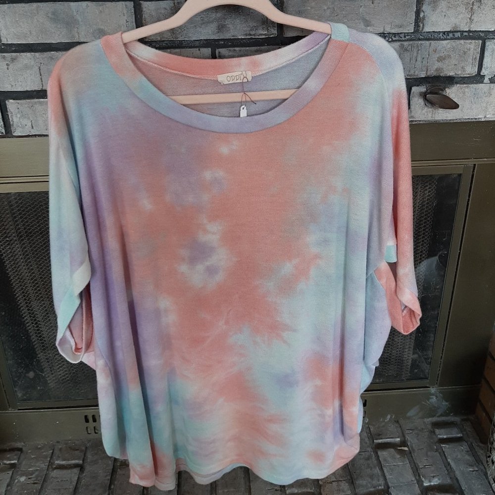 Pastel Tie-dye Top